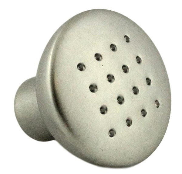 Matte Chrome Knob with Dot  Design 1-1/4" (33mm) Diameter CHM-P2621MC33