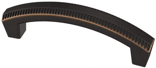 Textured Arch handle in Venetian Bronze - 3" (76mm)