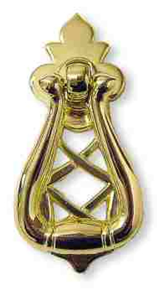 Chippendale Brass Plated Drop handle 2-5/8" X 1-1/8" CB-PN0459-PB-C