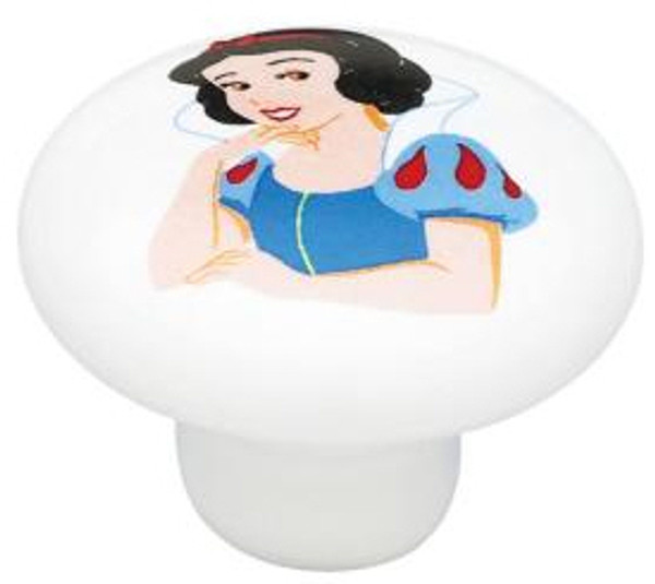Snow White Ceramic Knob - 1 1/2"