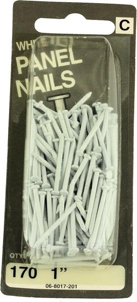 1" White Panel Nails - 170 Pack