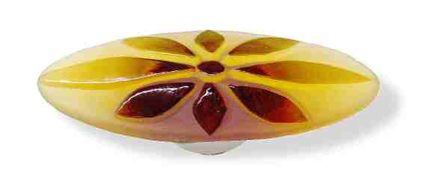 Betsy Fields Amber Flower handle 96mm CB-PBF470Y-CAR-C