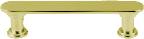 DIY Cabinet handle Base - Polished Brass Plated - 3"