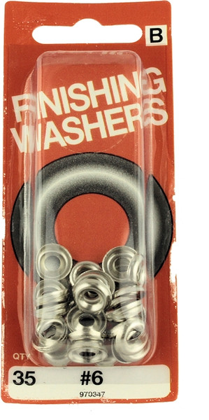 #6 Finishing Washers - 35 Pack