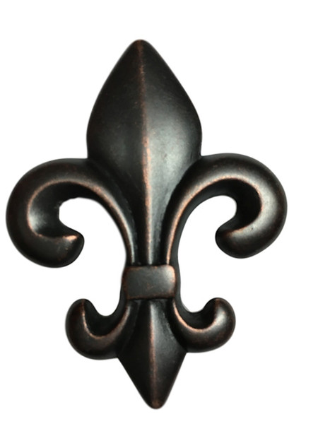 Fleur-de-Lis Oil Rubbed Bronze Knob - New Orleans Knob K34-P2682OB