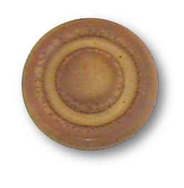 Ceramic Knob - Satin Glazed Saddle Brown Stoneware - 1-1/4"