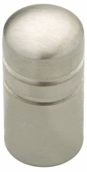 Small Stainless Steel Cylinder Knob - 5/8"