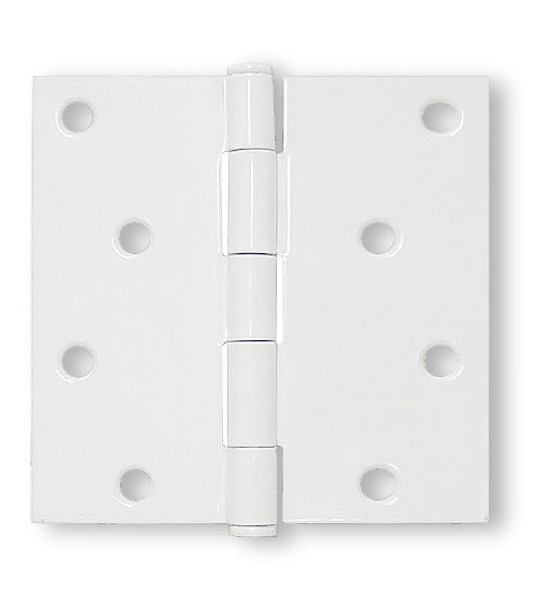 Off-White 4" X 4" Square Corner Hinge LQ-HN0009C-W-C