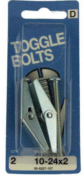 10-24 x 2 Toggle Bolts - 2 Pack H-06-8227-157