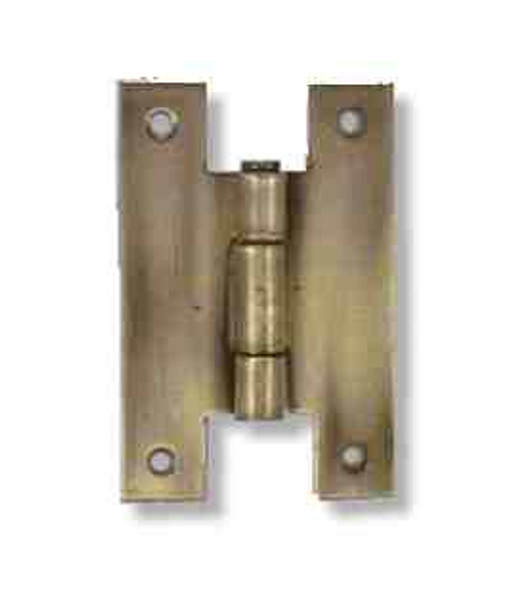 Hinge Single "H"  Antique Brass  2-1/2" FLUSH  L-H0501A-AB-A