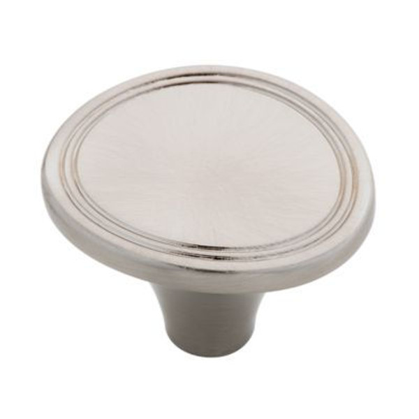 Satin Nickel Double Pinstripe Knob L-P17887C-SN-C