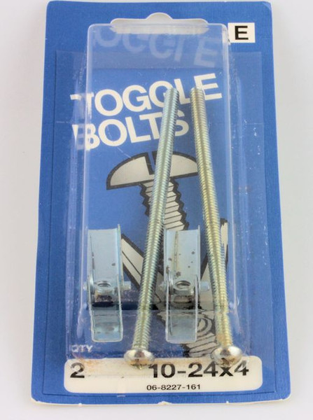 10-24 x 4 Toggle Bolt Round Phillips Head Steel 2-Pak H-06-8227-161
