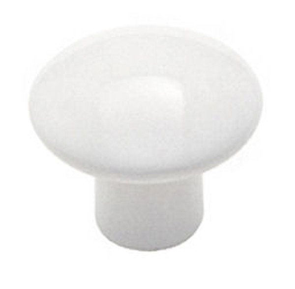 White Ceramic Knob - Amerock - 1-3/8" AQ-72002-30