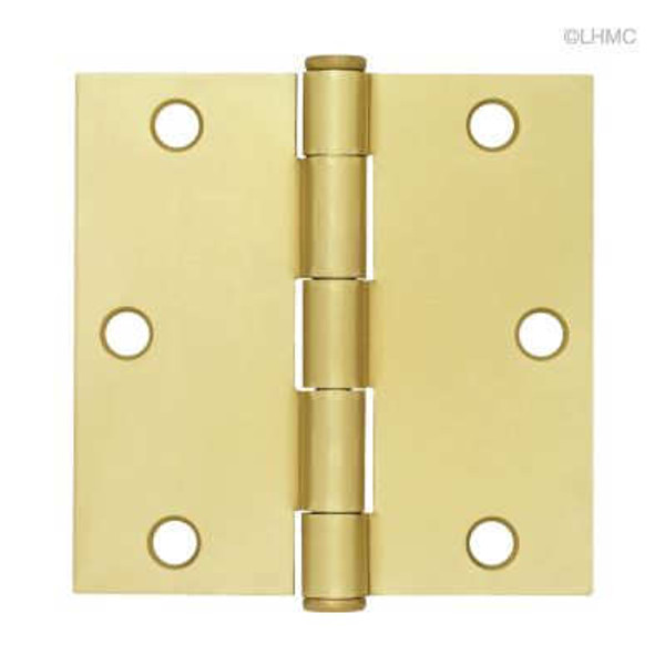 3-1/2" Square Corner Hinge 2 Per Pkg LQ-HN0008G-SB-R