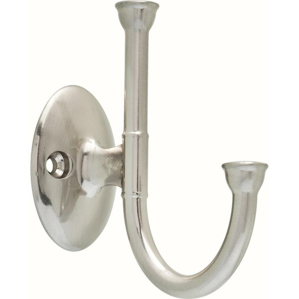 Foundations Coat Hook in Satin Nickel - 1 5/8"