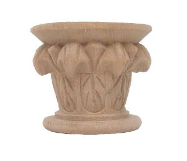 Wood Carving Corbel Top 3-1/4" wide x 2-3/4" tall x 2-1/4" deep