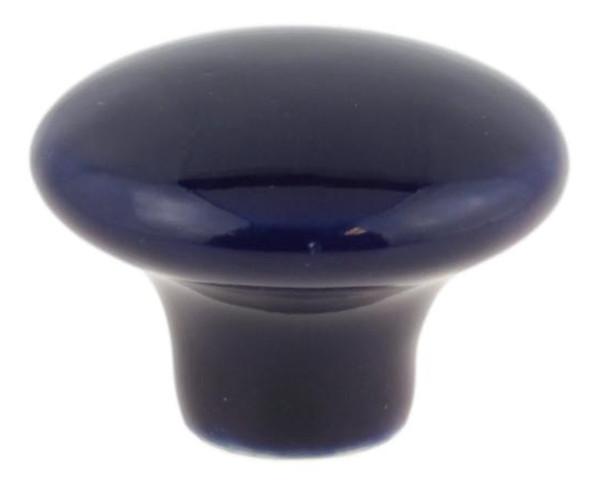 Ceramic Knob - Navy Blue Knob - 1-1/2"