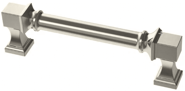 Regal Square handle in Polished Nickel - 96mm (3 3/4")