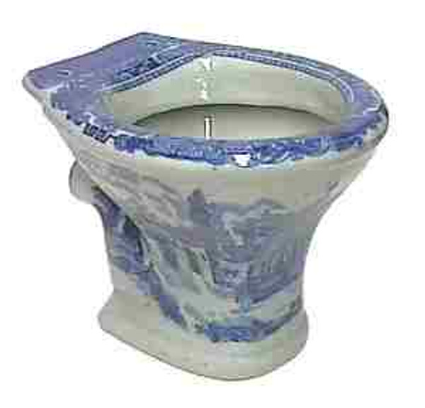 Rare Salesman Sample - FLO-BLU Toilet -  7" x 8-1/2" PORO11981W