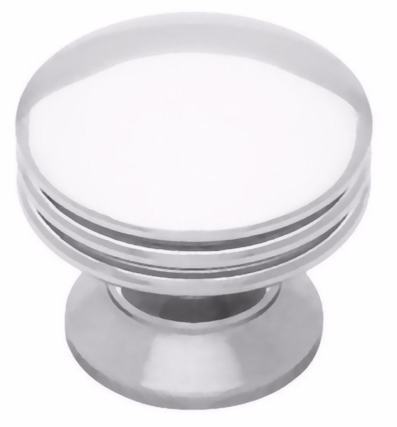 Solid Brass Classic Polished Chrome Knob  1-3/16" L-PN0830-PC-C