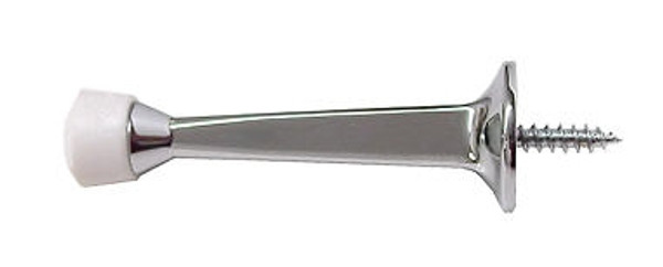 Bright Chrome Door Stop With A Soft Rubber Tip LQ-B40150D-CHR-C-B6121