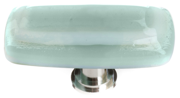 Stratum spruce green long knob with polished chrome base