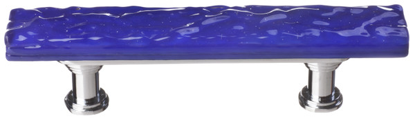 Skinny Glacier cobalt pull with polished chrome base