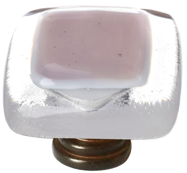 Reflective purple knob with oil rubbed bronze base