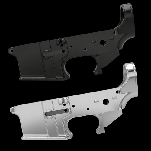 blank AR lower receiver, stripped AR lower, unmarked AR lower