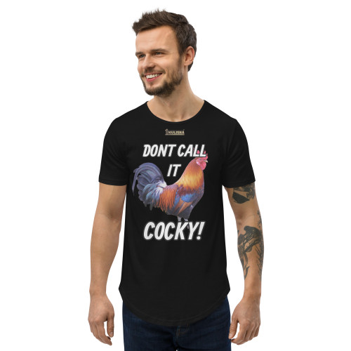 1MULISHA DONT CALL IT COCKY Men's Curved Hem T-Shirt