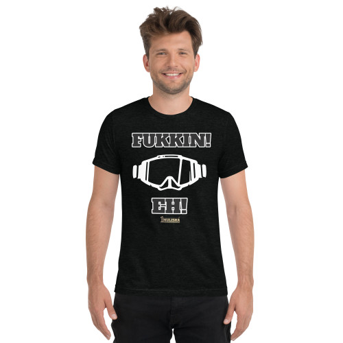 1MULISHA FUKKIN EH! GOGGLES Short Sleeve Tri-Blend T-Shirt