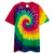 wills1mulisha Embroidered Sleeve Oversized Tie-Dye T-Shirt