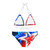 wills1mulisha U S A Strappy Bikini Set, Top & Bottom Mix and Match Sizing Available