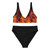 wills1mulisha FIRE WITH GOLD LOGO Recycled High-Waisted Bikini