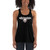 wills1mulisha WHITE LOGO Women's Flowy Racerback Tank