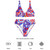 wills1mulisha RED, WHITE, BLUE MARBLE Recycled High-Waisted Bikini