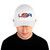 wills1mulisha U S A KRANK GOLF AMERICAN FLAG Structured FlexFit Twill Cap