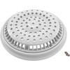 Main Drain Grate, WW Anti Vortex, 8" Rnd, w/Collar, White