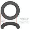 O-Ring, Buna-N, 5-1/8"id, 3/16" Cross Section, Generic