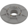 Wall Fitting, 6" dia, 2-3/8"hs, 2"mpt-1-1/2"s, Lt Gray