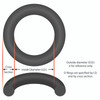 O-Ring, 2-3/8" ID, 1/8" Cross Section, Generic