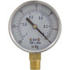 Vacuum Gauge, 1/4" Bottom Connection NPT 0-30HG 2-1/2" Face