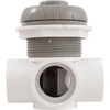 Diverter Valve, WW, 1", 3 Port, Top Mount, Horizontal, Gray