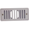 Gutter Drain, Pentair 2.5" x 6", w/Grate, White