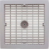 Main Drain Assembly, Aquastar, 12" Square Wave, White