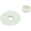 Washer Assembly, Recessed Plastic w/Cover, White