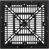 Main Drain Frame, CMP, 9" x 9", Black, w/ Gate