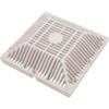 Main Drain Grate, Waterway 9" x 9" Square, White