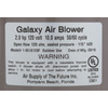 Blower, Air Supply Galaxy Pro, 2.0hp, 115v, 10.0A, Hardwire