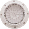 Main Drain Grate, CMP LowPro, 8" Rnd, w/Frame & Vtd Riser, Wht